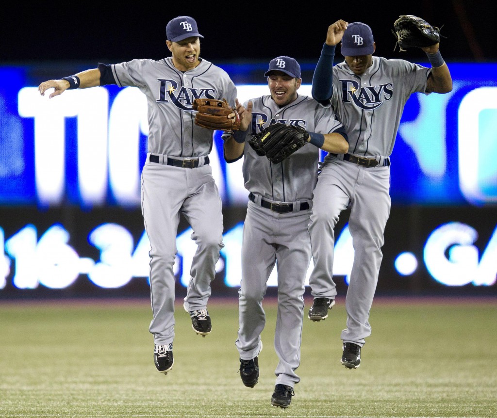 Perhaps someone should ask Nastradamus if this is what the Rays outfield will look like in 2013.