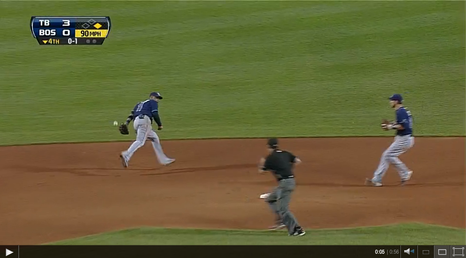 Click this to be redirected to streaming video of the most amazing Rays borne double play I've ever seen.