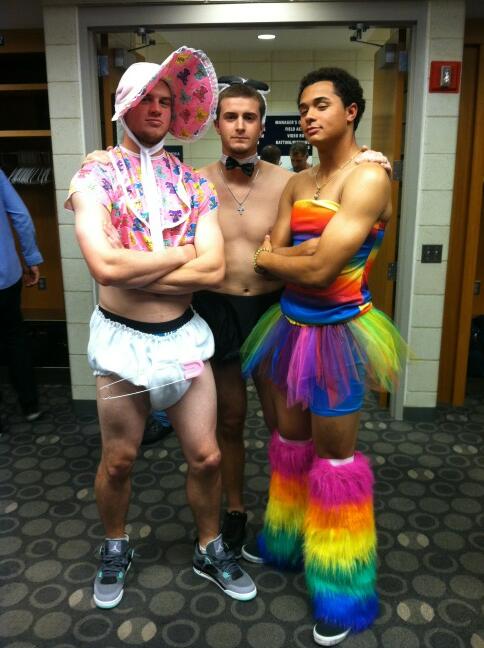 Rookie hazing with the Rays.