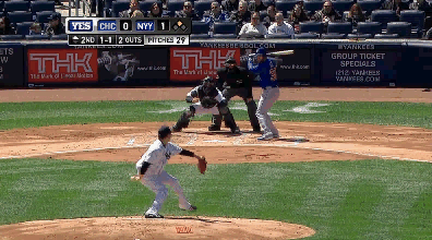 Tanaka puts away Mike puts Olt with a splitter at the feet. (GIF courtesy of Fan Graphs)
