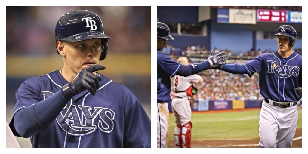 It's about damn time that Brandon Guyer and Logan Forsythe contributed to the cause. (Photo courtesy of the Tampa Bay Rays)
