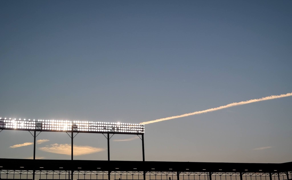 The August sky in Baltimore. (Photo courtesy of the Tampa Bay Rays)