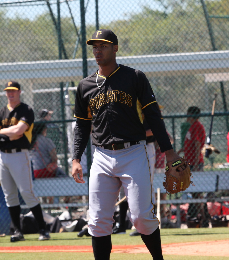Luis Urena, one of two players the Rays picked up in the Rule 5 Draft, Thursday afternoon. (Photo courtesy of Pirates Prospects)