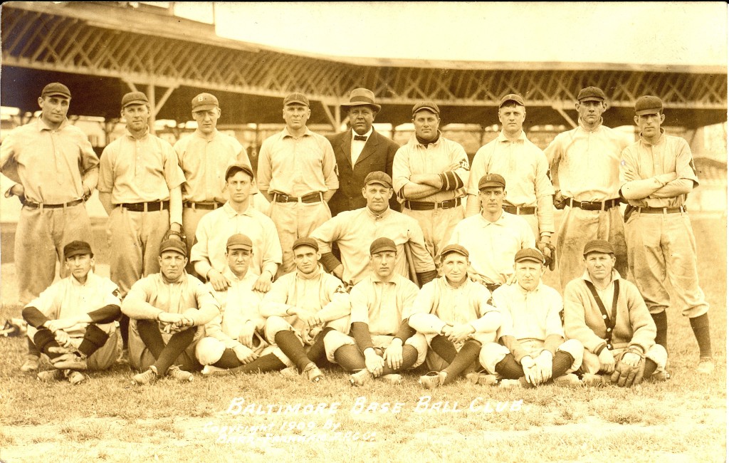 1909 Baltimore Orioles team photo. (Photo Credit: Ghosts of Baltimore)