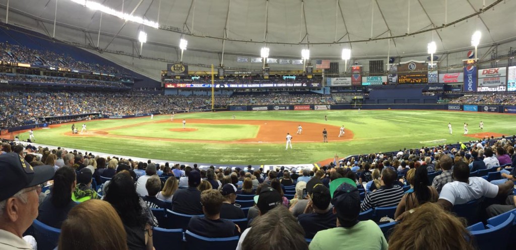 The Tampa Bay Rays pummeled the Chicago White Sox 7-2 before a crowd of 30,451 at Tropicana Field. (Photo Credit: Anthony Ateek/X-Rays Spex)