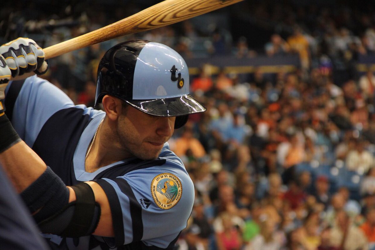 The Captain, Evan Longoria, in Saturday's turn back the clock night at the Trop. (Photo Credit: Tampa Bay Rays)