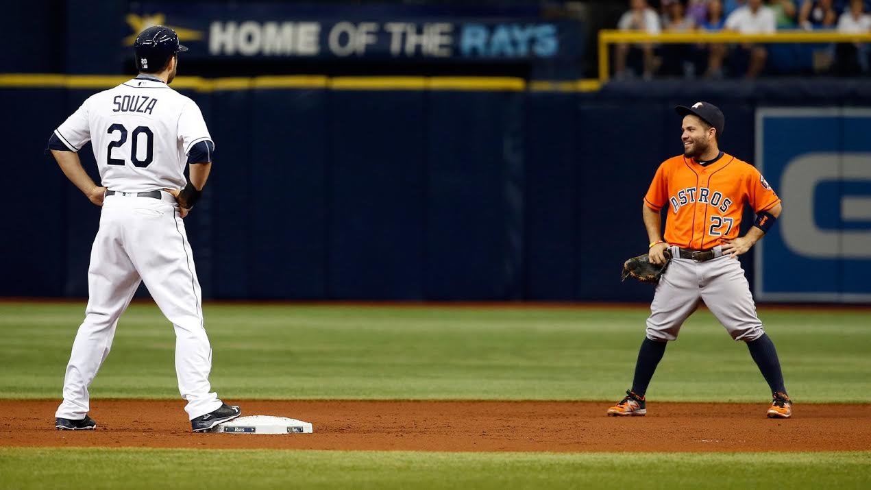The Tampa Bay Rays mounted a ninth inning threat but came up short against the Astros. (Photo Credit: Tampa Bay Rays)