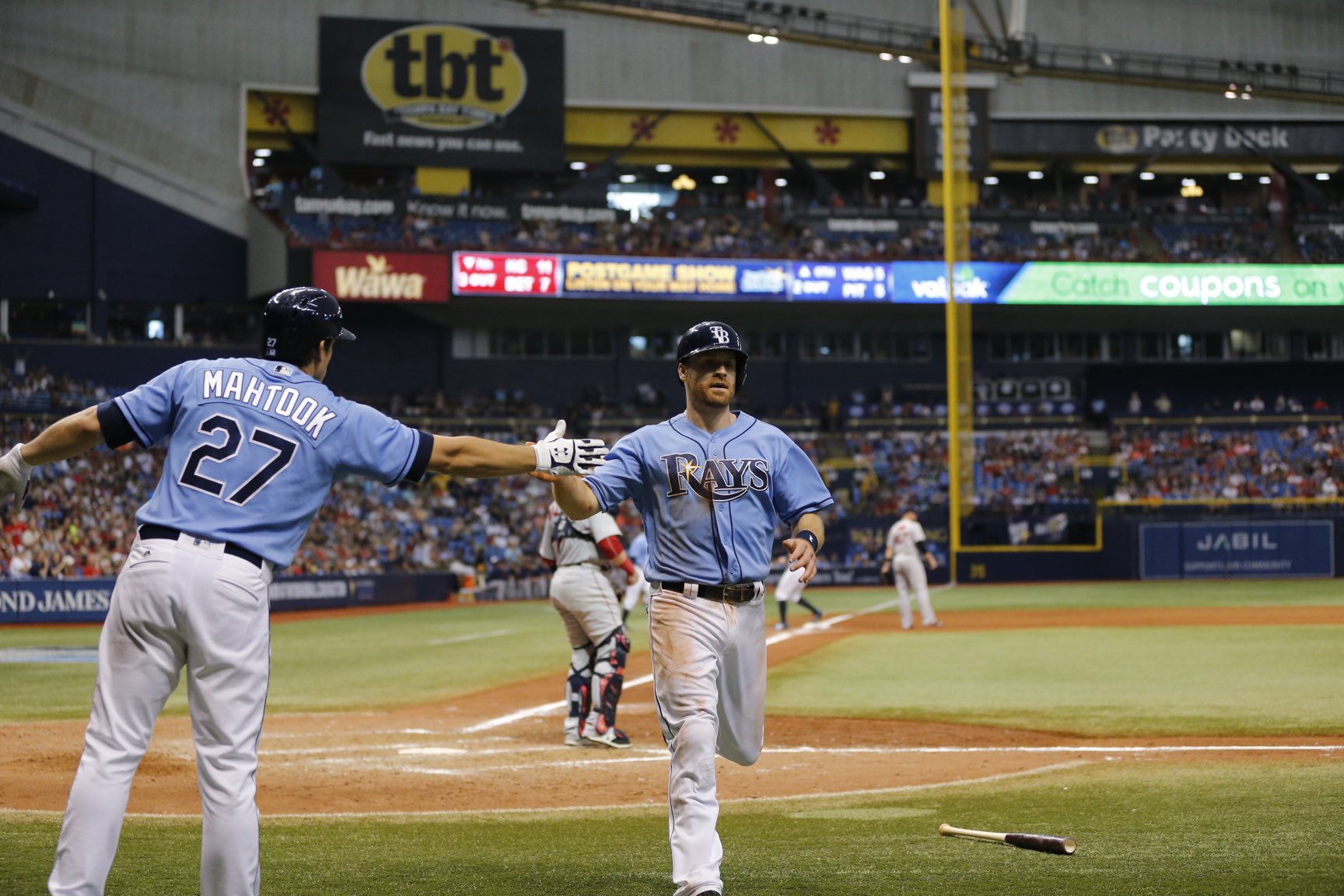 The Rays tied the game in the eighth, yet lost in the 10th of Sunday's home season finale against the Red Sox. (Photo Credit: Tampa Bay Rays)